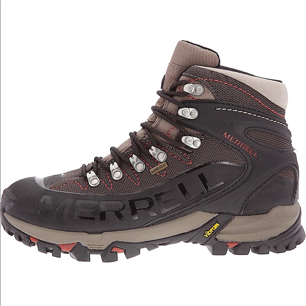 NWT! Merrell Outbound Mid Gore-Tex Bungee Cord Vibram Sole Men’s 9 Hiking Boots